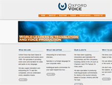 Tablet Screenshot of oxfordvoice.com